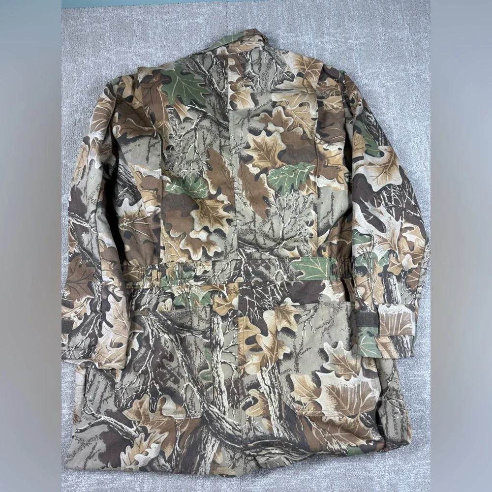 Vintage Cabelas Made in USA Camo Long Sleeve Hunting Coveralls Men Size Large